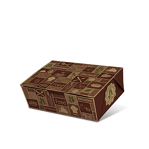 BA1 - 100 unid - Caixa Box antivazamento para comidas diversas média (750ml)