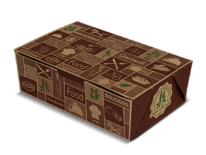 BA3 - 100 unid - Caixa Box antivazamento para comidas diversas pequena  (500 ml )