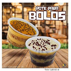 25 unid - Pote Redondo para bolo no pote, pudim no pote  250 Ml