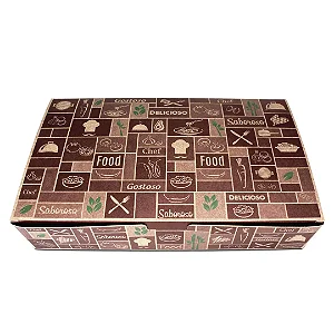 BA4 -100 unid -  Caixa Box antivazamento para comidas diversas grande (1800 ml)
