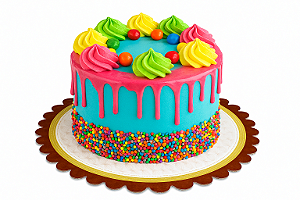 PD211 - 100 unid - Prato de 25 cm reforçado para bolos - tortas - frios