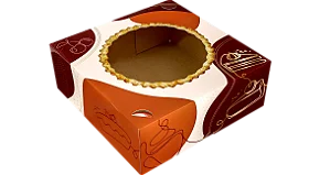 PD64 - 25 unid - Caixa para tortas e bolos com visor
