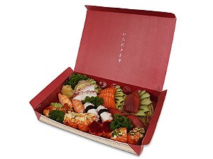 C03 - 100 unid - Embalagem para comida japonesa grande