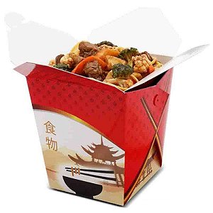 CH1 - 100 unid -  Caixa Box para comida chines - 850 ml