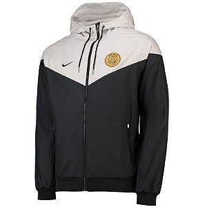 Jaqueta Corta Vento PSG Preto e Branco