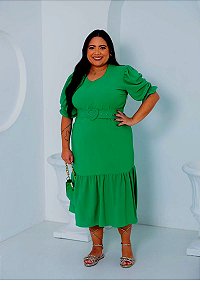 Vestido Verde Esmeralda Plus Size