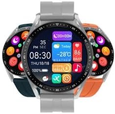 Smartwatch Hw28 Prata com NFC Resistente a respingo d'água