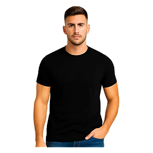 Camiseta masculina Modal 92% modal e 8% elastano