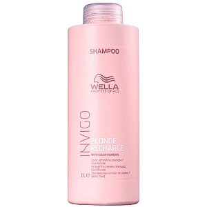 Shampoo Anti-Amarelamento Wella Professionals Invigo Blonde Recharge 1 Litro