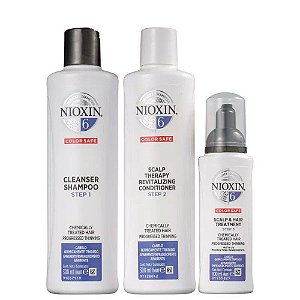 Kit Nioxin Sistema 6 Shampoo e Condicionador 300ml + Tônico 100ml