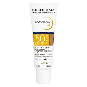 Protetor Solar Facial Cor Morena Mais Bioderma Photoderm M FPS50+ 40ml