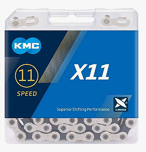 Corrente 11v KMC X11 11v 118 Elos Prata