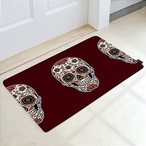 Tapete Decorativo 60x40cm Caveira Mexicana 04