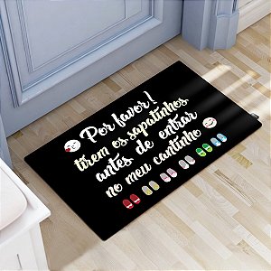 Tapete Decorativo 60x40cm Meu Cantinho Blk