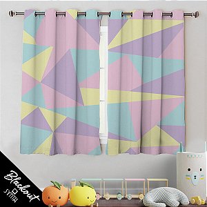Cortina (Blackout) Synth Kids 1,50x2,40m Tons Pasteis 01