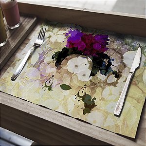 Kit Jogo Americano com 4 Peças Frida Flower Art