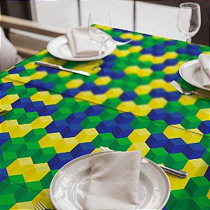 Toalha de Mesa Synth 140x140cm Geométricas