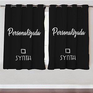 Cortina Synth 2,30(Altura) x 160 (Largura)  Personalizada Frente E Verso