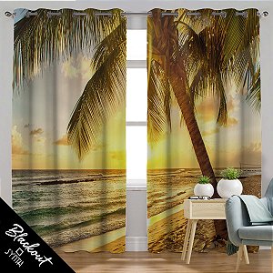 Cortina Blackout Synth 2,50x2,60m Beach Dreams 02