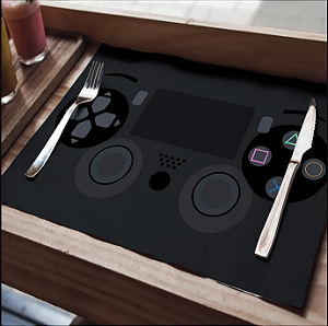 Kit 4 Peças Jogo Americano Synth Gamer 04 50x30cm