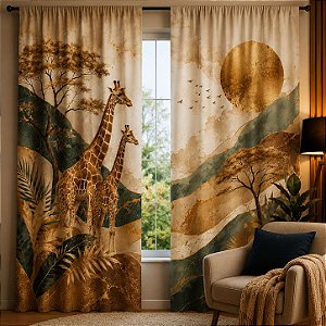 Cortina Synth Decor 2,50 x 2,90 m Deluxe Arts | Diversas Estampas