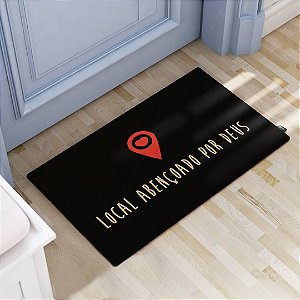 Tapete Decorativo 60x40cm Frases | Antiderrapante | Synth Decor