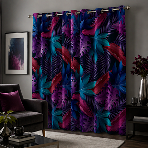 Cortina Blackout Synth 2,50x280 Tropical Lux