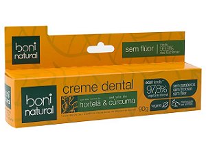 Creme Dental Hortelã e Cúrcuma Boni Natural 90g