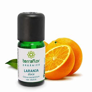 Óleo Essencial de Laranja Doce Orgânico Terra-Flor 10ml