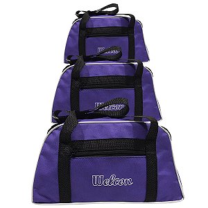 Kit 3 bolsas oval pequena média grande welcon