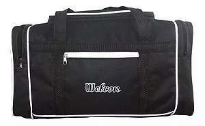 Mala de viagem e trabalho detalhes brancos