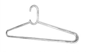 Cabide Acrílico Maior Malha Cinquetti Transparente | Reforçado para Roupas