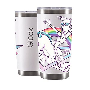 Copo Térmico Gluck CT Future Pride Rainbow 591 ML Off White