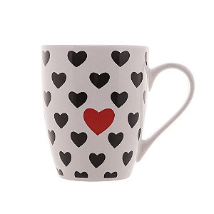 Caneca de Porcelana Heart With Love - 350ml