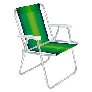 Cadeira Alta Alumínio - Verde