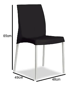 Cadeira Plástica Classic - Preto