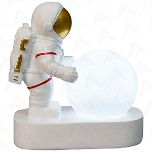 Escultura Decorativa Astronauta Luminaria VIII