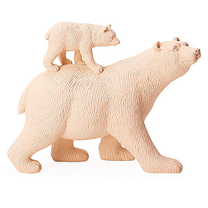 Escultura Decorativa Ursos em Poliresina 20cm 16062