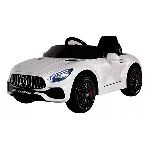 Carro Elétrico Infantil Mercedes-benz Branca 12v Som E Luz