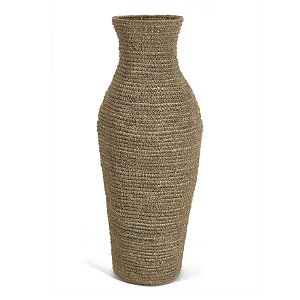 17810 - Vaso em Fibra Natural - Elegância e Sustentabilidade para Sua Decoração