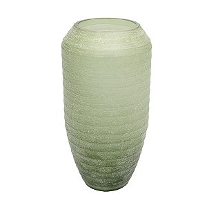 68445 - Vaso em Vidro Verde Fosco G