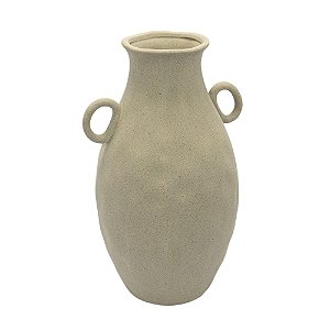 69034 - Vaso de Cerâmica Cinza Escuro G