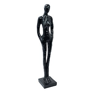 72137 - Escultura em Resina Preta