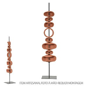 ESCULTURA DECORATIVA CERAMICA (TERRACOTA) 100X20X20CM