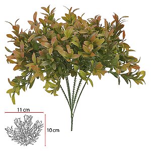 F.PICK GRASS C/PRINT PLASTICO X5 (VERDE) 24cm