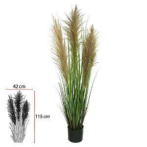 F.GRASS PAMPAS C/POTE X3 (VERDE) 1,2m