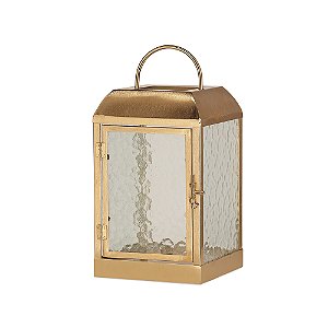Lanterna em Metal com Vidro – 47x23x23cm