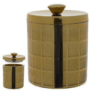 Balde de Gelo Aço Inox 1500ml Taiti (Dourado) – 17x15 cm