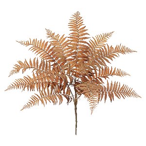 F. Samambaia C/Print Plástico X12 (Marrom Outono) – 74cm