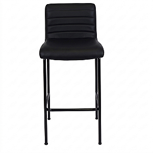 Banqueta Confort Concha Metalflex com Base em Aço - Preta